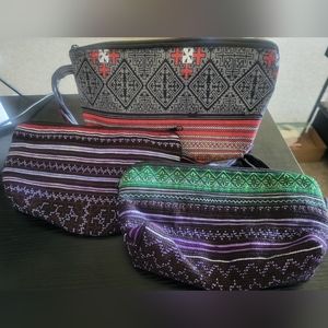 3 x Imperfectly Handmade Hmong Bags